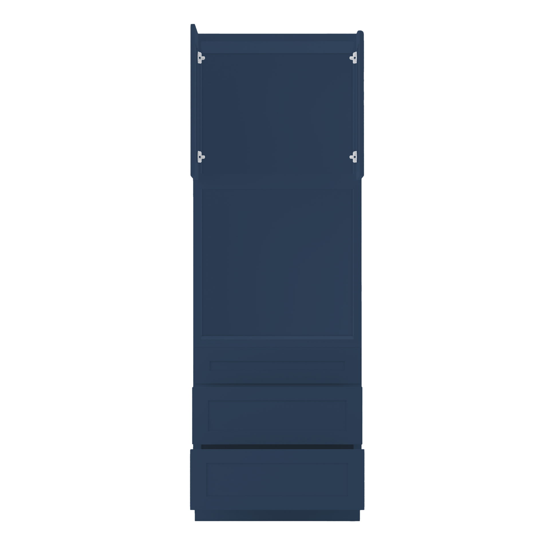 Oven Kitchen Cabinet OC3396 Danbury Blue LessCare 33 in. width 96 in. height 24 in. depth - Kitchen Cabinets