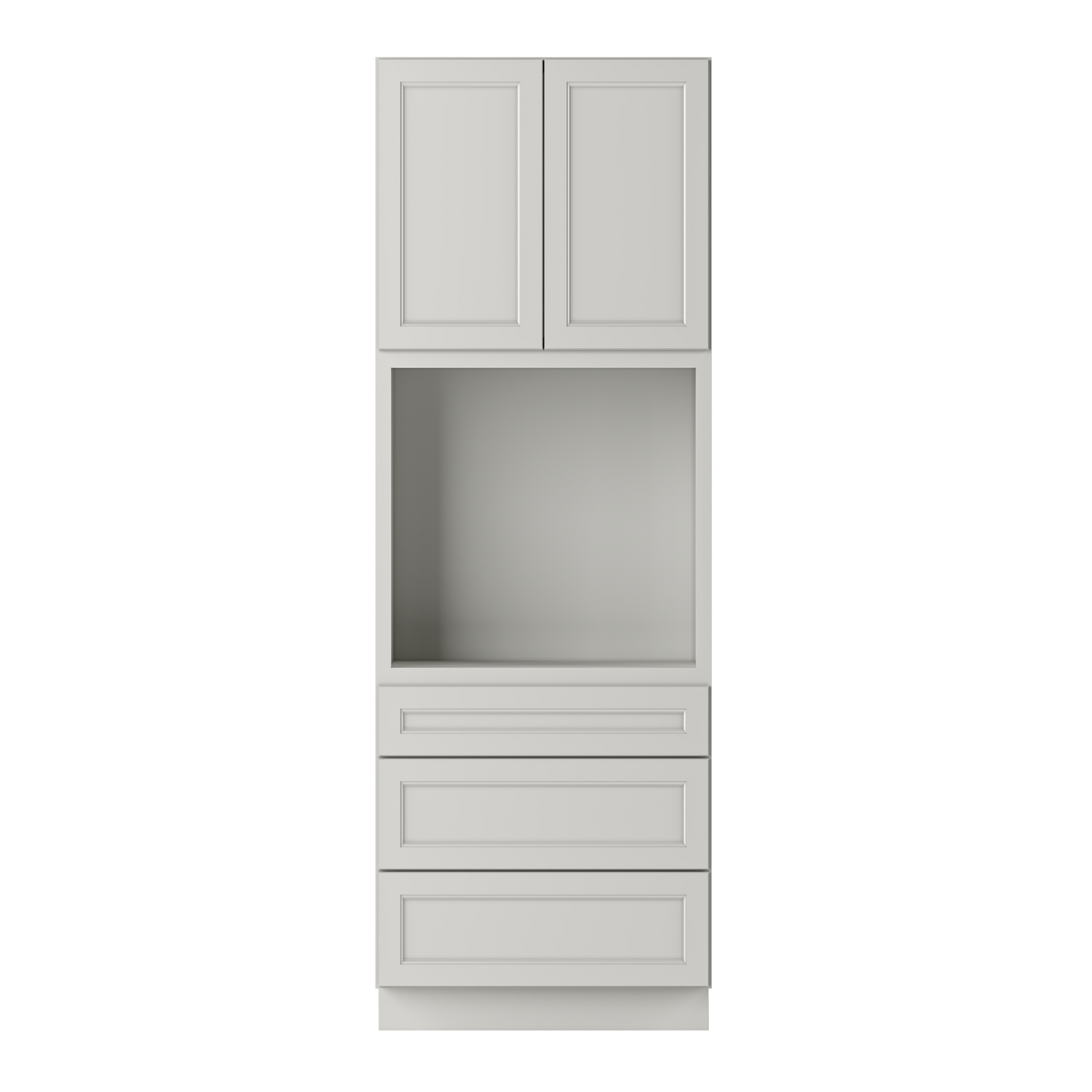 Oven Kitchen Cabinet OC3396 Milan Pearl LessCare 33 in. width 96 in. height 24 in. depth - Kitchen Cabinets