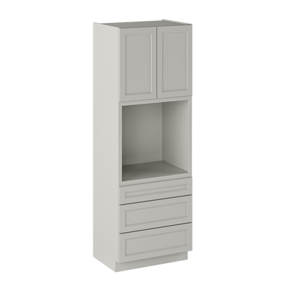 Oven Kitchen Cabinet OC3396 Milan Pearl LessCare 33 in. width 96 in. height 24 in. depth - Kitchen Cabinets