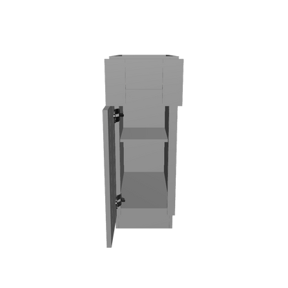 Base Kitchen Cabinet B12 Colonial Gray LessCare 12 in. width 34.5 in. height 24 in. depth