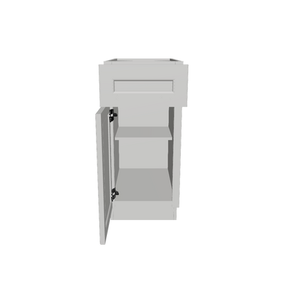 Base Kitchen Cabinet B15 Milan Pearl 15 in. width 34.5 in. height 24 in. depth