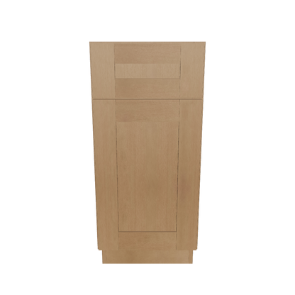 Base Kitchen Cabinet B15 Shaker Toffee 15 in. width 34.5 in. height 24 in. depth