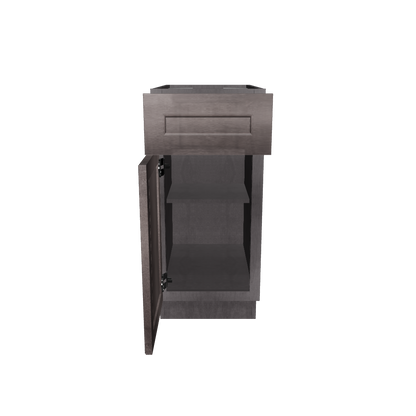 Base Kitchen Cabinet B15 Milan Slate 15 in. width 34.5 in. height 24 in. depth