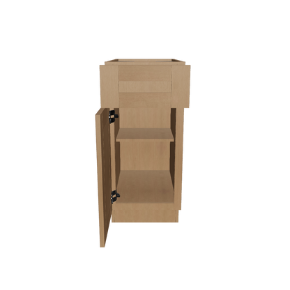 Base Kitchen Cabinet B15 Shaker Toffee 15 in. width 34.5 in. height 24 in. depth