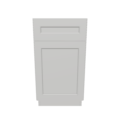 Base Single Door One Drawer 18" Wide Milan Pearl Cabinet