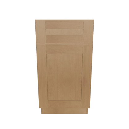 Base Kitchen Cabinet B18 Shaker Toffee 18 in. width 34.5 in. height 24 in. depth