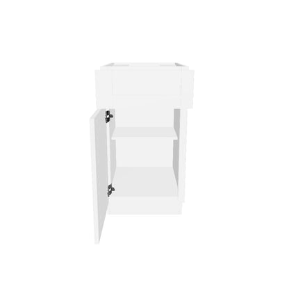 Base Kitchen Cabinet B18 Alpina White LessCare 18 in. width 34.5 in. height 24 in. depth