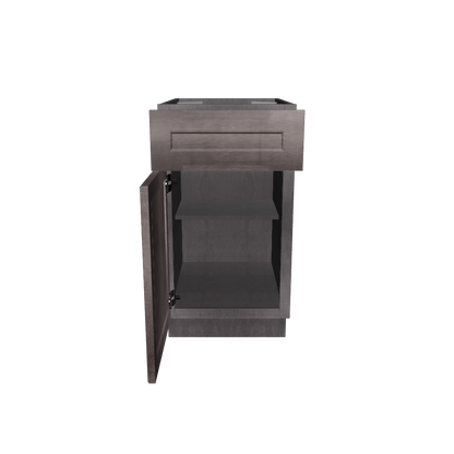 Base Single Door One Drawer 18" Wide Milan Slate Cabinet