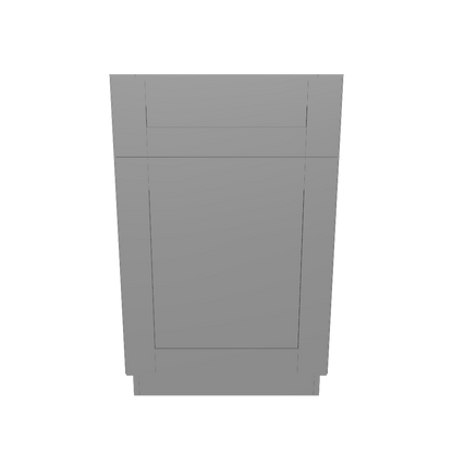 Base Kitchen Cabinet B21 Colonial Gray LessCare 21 in. width 34.5 in. height 24 in. depth