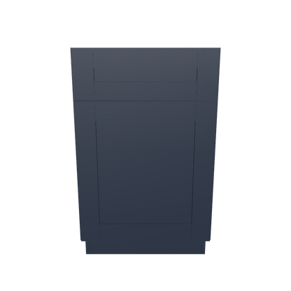 Base Kitchen Cabinet B21 Danbury Blue LessCare 21 in. width 34.5 in. height 24 in. depth