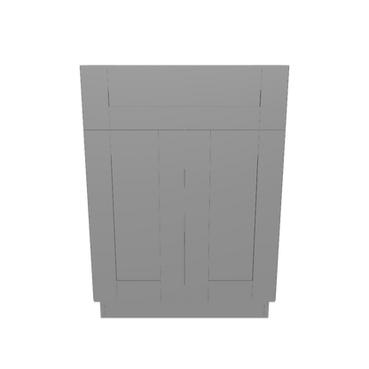 Base Kitchen Cabinet B24 Colonial Gray LessCare 24 in. width 34.5 in. height 24 in. depth