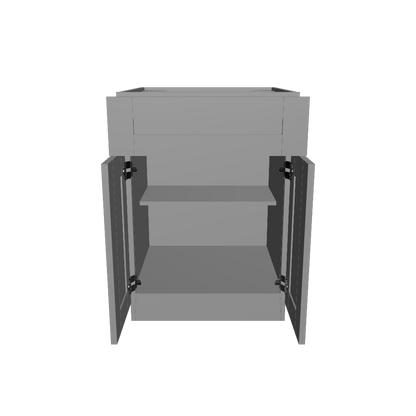 Base Kitchen Cabinet B24 Colonial Gray LessCare 24 in. width 34.5 in. height 24 in. depth