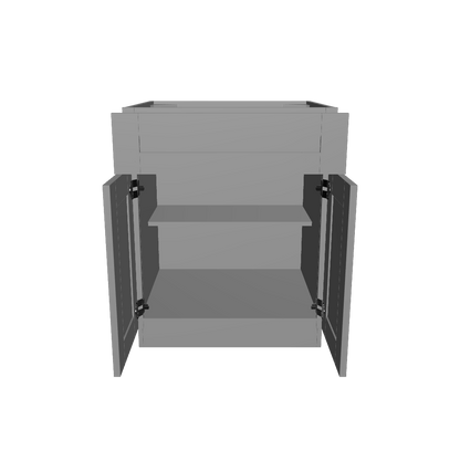 Base Kitchen Cabinet B27 Colonial Gray LessCare 27 in. width 34.5 in. height 24 in. depth