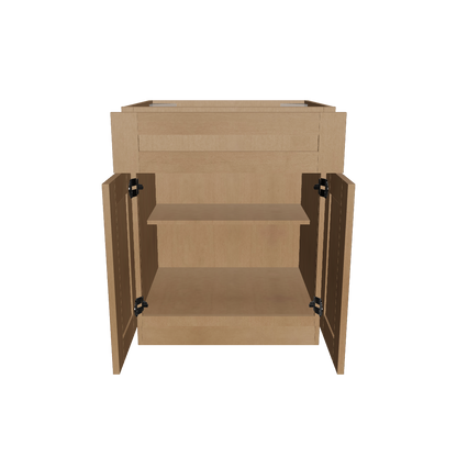 Base Kitchen Cabinet B27 Shaker Toffee 27 in. width 34.5 in. height 24 in. depth