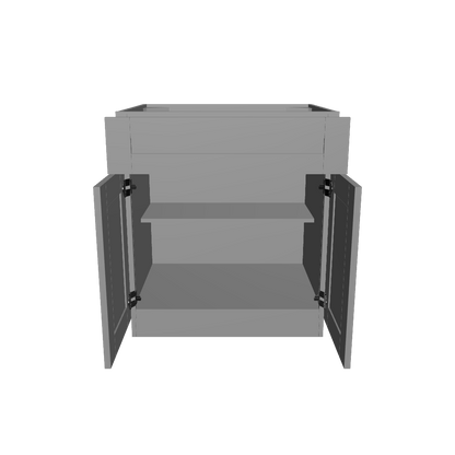 Base Kitchen Cabinet B30 Colonial Gray LessCare 30 in. width 34.5 in. height 24 in. depth