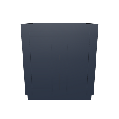 Base Kitchen Cabinet B30 Danbury Blue LessCare 30 in. width 34.5 in. height 24 in. depth