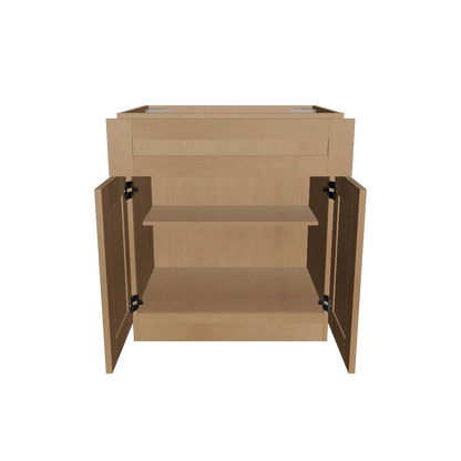 Base Kitchen Cabinet B30 Shaker Toffee  30 in. width 34.5 in. height 24 in. depth