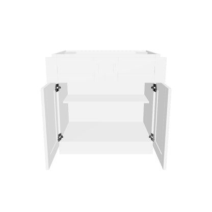 Base Kitchen Cabinet B33 Alpina White LessCare 33 in. width 34.5 in. height 24 in. depth