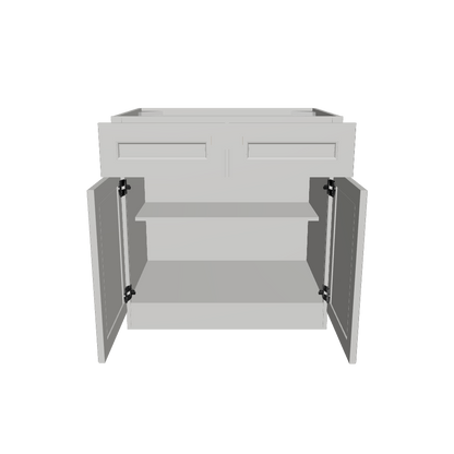 Base Kitchen Cabinet B33 Milan Pearl 33 in. width 34.5 in. height 24 in. depth