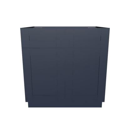 Base Kitchen Cabinet B33 Danbury Blue LessCare 33 in. width 34.5 in. height 24 in. depth