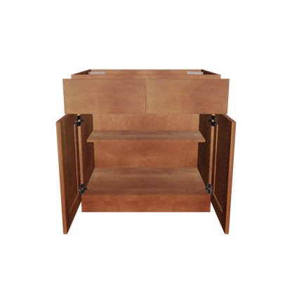Base Kitchen Cabinet B33 Newport LessCare 33 in. width 34.5 in. height 24 in. depth