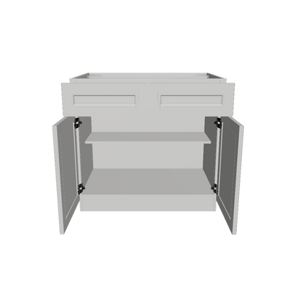 Base Kitchen Cabinet B36 Milan Pearl 36 in. width 34.5 in. height 24 in. depth