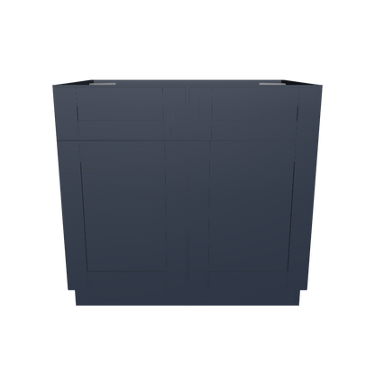 Base Kitchen Cabinet B36 Danbury Blue LessCare 36 in. width 34.5 in. height 24 in. depth