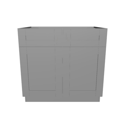 Base Kitchen Cabinet B36 Colonial Gray LessCare 36 in. width 34.5 in. height 24 in. depth