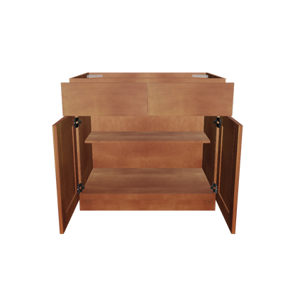 Base Kitchen Cabinet B36 Newport LessCare 36 in. width 34.5 in. height 24 in. depth