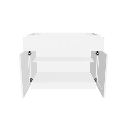 Base Kitchen Cabinet B42 Alpina White LessCare 42 in. width 34.5 in. height 24 in. depth