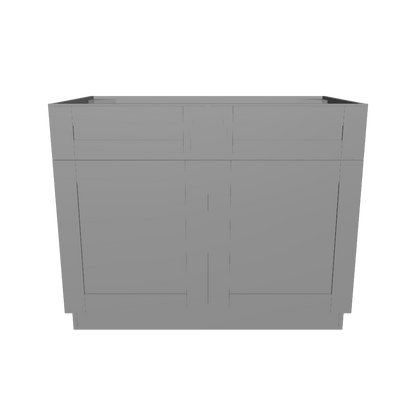Base Kitchen Cabinet B42 Colonial Gray LessCare 42 in. width 34.5 in. height 24 in. depth