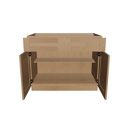 Base Kitchen Cabinet B42 Shaker Toffe 42 in. width 34.5 in. height 24 in. depth