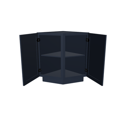 Base End Kitchen Cabinet BECF24 Danbury Blue LessCare 24 in. width 34.5 in. height 24 in. depth