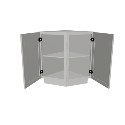 Base End Kitchen Cabinet BECF24 Milan Pearl 24 in. width 34.5 in. height 24 in. depth