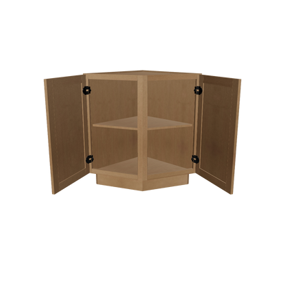 Base End Kitchen Cabinet BECF24 Shaker Toffee 24 in. width 34.5 in. height 24 in. depth