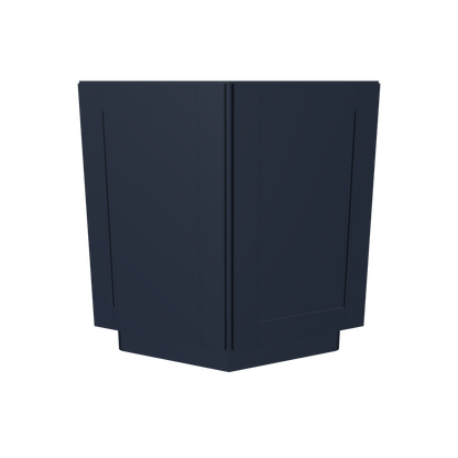Base End Kitchen Cabinet BECF24 Danbury Blue LessCare 24 in. width 34.5 in. height 24 in. depth