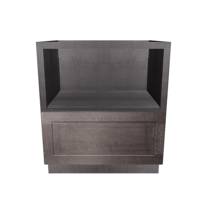 Base microwave cabinet with one drawer BMC30 Milan Slate LessCare 30 in. width 34.5 in. height 24 in. depth