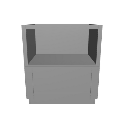 Base microwave cabinet with one drawer BMC30Colonial Gray LessCare 30 in. width 34.5 in. height 24 in. depth