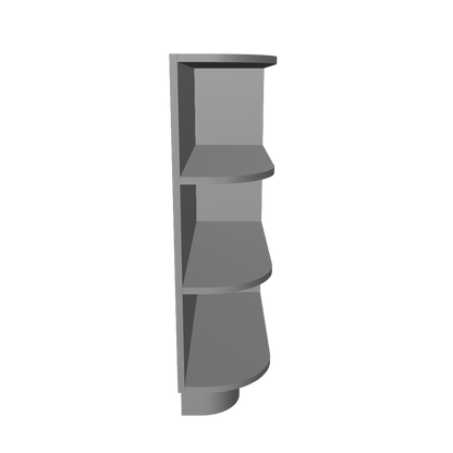 What-Not Shelf Base Kitchen Cabinet BWNT9 Colonial Gray LessCare 9 in. width 34.5 in. height 24 in. depth