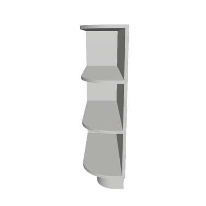 What-Not Shelf Base Kitchen Cabinet BWNT9 Milan Pearl 9 in. width 34.5 in. height 24 in. depth