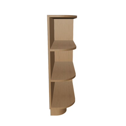 What-Not Shelf Base Kitchen Cabinet BWNT9 Shaker Toffee LessCare 9 in. width 34.5 in. height 24 in. depth