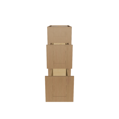 Drawer Base Kitchen Cabinet DB12 Shaker Toffee 12 in. width 34.5 in. height 24 in. depth
