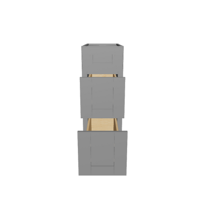 Drawer Base Kitchen Cabinet DB12 Colonial Gray LessCare 12 in. width 34.5 in. height 24 in. depth