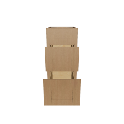 Drawer Base Kitchen Cabinet DB15 Shaker Toffee 15 in. width 34.5 in. height 24 in. depth