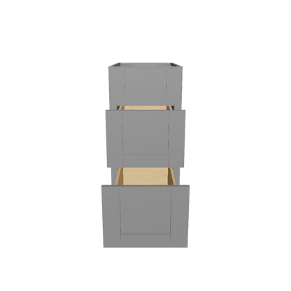 Drawer Base Kitchen Cabinet DB15 Colonial Gray LessCare 15 in. width 34.5 in. height 24 in. depth
