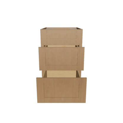 Drawer Base Kitchen Cabinet DB21 Shaker Toffee 21 in. width 34.5 in. height 24 in. depth