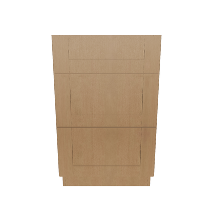 Drawer Base Kitchen Cabinet DB21 Shaker Toffee 21 in. width 34.5 in. height 24 in. depth