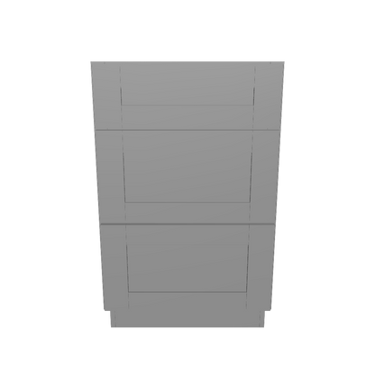 Drawer Base Kitchen Cabinet DB21 Colonial Gray LessCare 21 in. width 34.5 in. height 24 in. depth