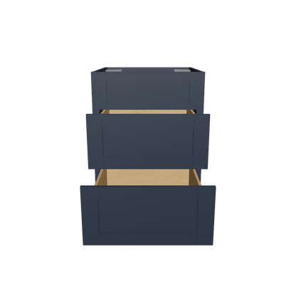 Drawer Base Kitchen Cabinet DB24 Danbury Blue LessCare 24 in. width 34.5 in. height 24 in. depth