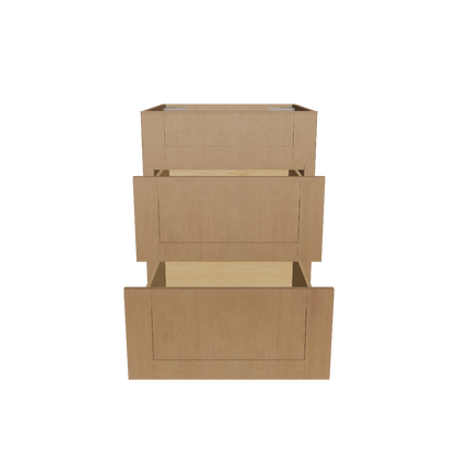 Drawer Base Kitchen Cabinet DB24 Shaker Toffee 24 in. width 34.5 in. height 24 in. depth